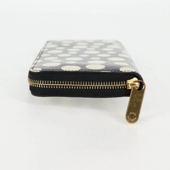 LOUIS VUITTON Vernis Yayoi Kusama Zippy Wallet White Black - Picture 8 of 16